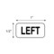 Nevs Position Labels - Left - White w/Black 1/2" x 1" XP-2 - alternate 2